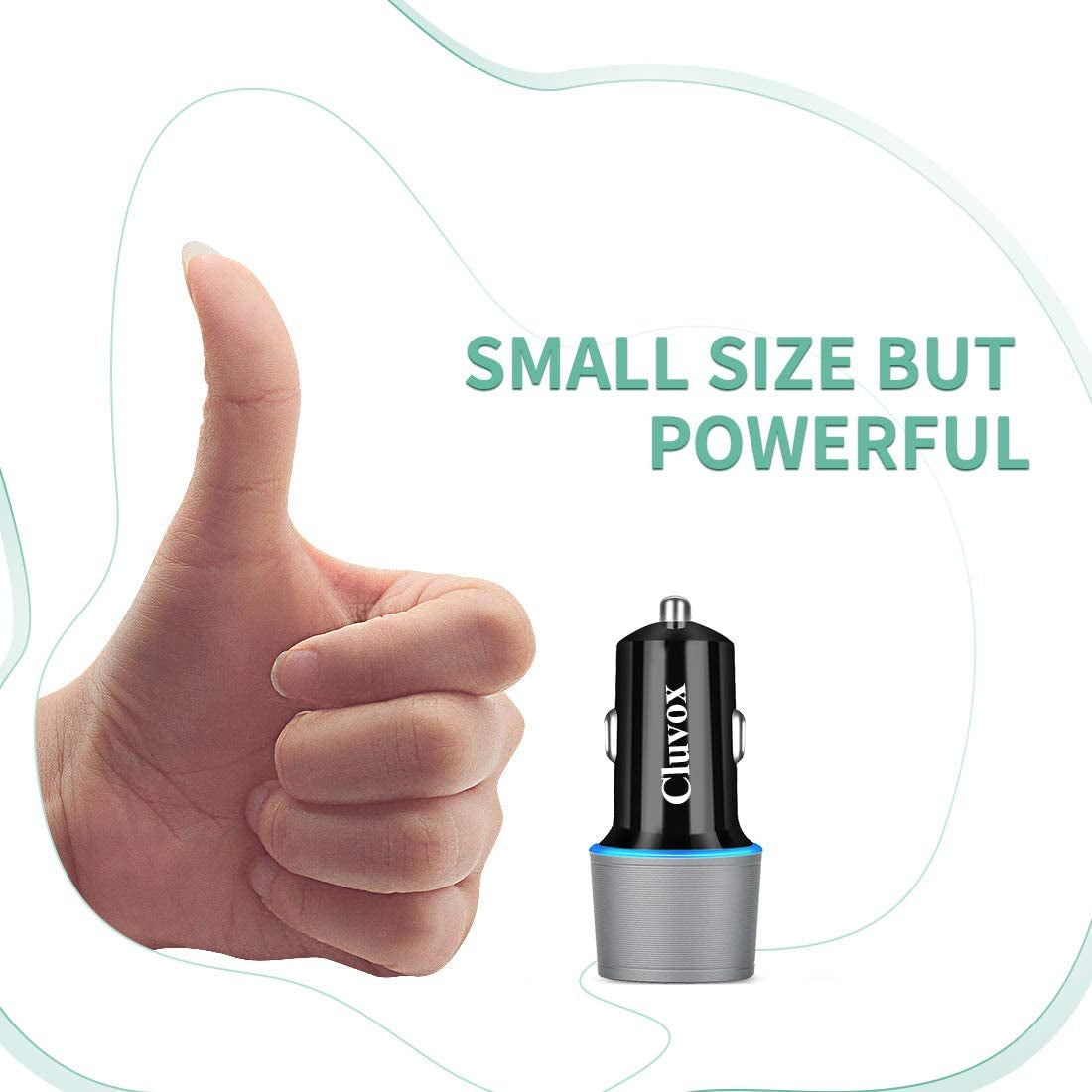 Dual USB Car Charger Adapter, 20W Fast Charging for Iphone 17 Pro Max/Air/16 Plus/15/14/13/12/11/Xs/Xr/8/Se 2020/Ipad 8Th/Pro/Air 4/Mini, Google Pixel, Samsung Cigarette USB Charger