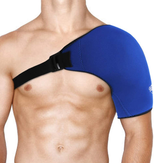 Hilph Adjustable Shoulder Ice Pack Wrap for Rotator Cuff Therapy - Reusable Hot/Cold Gel Pack for Pain Relief, Tendonitis Management, and Post-Operative Recovery
